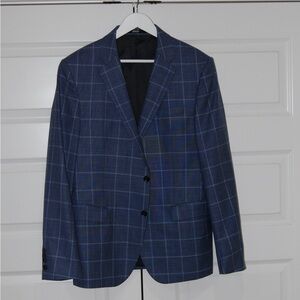 Joop Blue Checkered Men's Blazer size US42